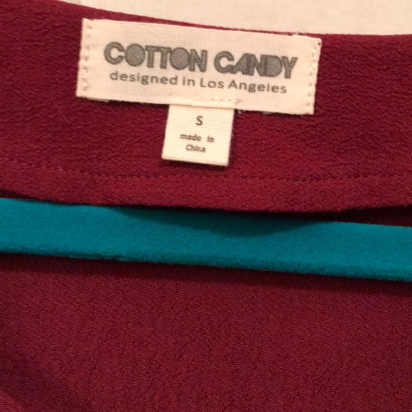 Cotton Candy Maroon long sleeve shirt - Picture 5 of 5